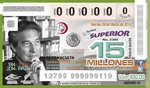 Octavio Paz: monedas, cheques y lotería
